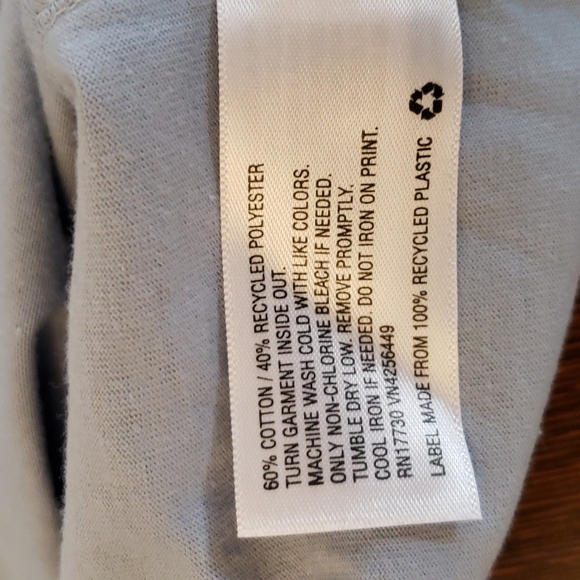 Goodfellow and Co Foggy Blue Aquatic Graphic Short Sleeve T-shirt Size L - Picture 5 of 6